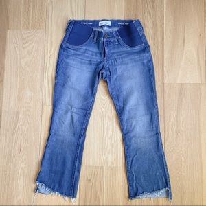 DL1961 maternity cropped jeans 25, fits like 27